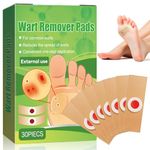 Wart Remover, 30pcs Verruca Treatment, Plantar Wart Remover for Hands, Feet, Effective Deep Verruca Removal Pads Patches, Pain Relief, Non-irritating Wart Treatment for Adults