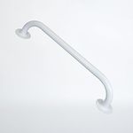 NRS Healthcare Round Flange Steel Grab Rail - White