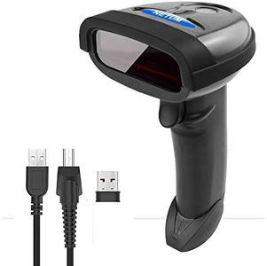 Portable Wireless Barcode Scanner Reader 2.4G 32bit Handheld Long Range Cordless POS Frequency USB Laser Scanner Laser scan for Windows Inventory NT-1698W