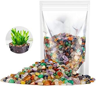 RIFNY Colorful Crystal Decorative Rocks 0.3" Polished Stones for Vase Filler Aquarium Fish Tank Gravel Air Plant Flower Pots Succulents and Landscape Bottom Decor Handwork DIY Craft (1.5 LB, Color)