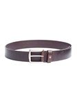 Tommy Hilfiger - Belts for Men - Leather Belts For Men - Metal Buckle And Details - 100% Genuine Leather - Denton Belt - Dark Brown - 95