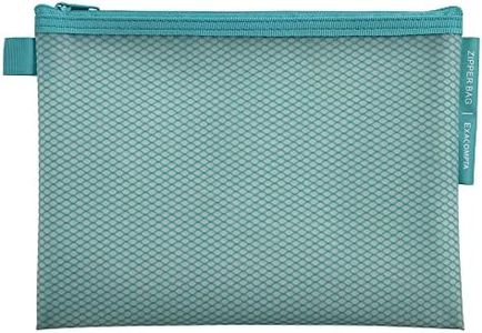 Exacompta - Ref. 37140E - 1 bolsa EVA con cremallera de plástico suave Chromaline pastel -tamaño A5 - Para guardar suministros y accesorios de belleza - 3 colores aleatorios