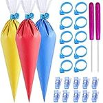 122Pieces Tipless Piping Bags - 100