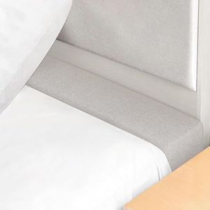 WUIOYNF Mattress Extender, Bed Gap/Space Filler, Headboard Pillow Between Headboard and Mattress or Wall, High-Density Foam with Removable Cover（Light Grey-Cal King-72 * 8 * 12in）