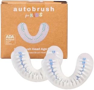Autobrush Double Sided Brush Head Replacement with Nylon bristles, ADA Accepted, Kids (Ages 3-5, Pack of 2)
