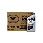 Valvoline - 822347-CS VR1 Racing SAE 20W-50 Motor Oil 1 QT, Case of 6