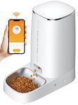 ROJECO 4L Automatic Pet Feeder, Compatible with iOS and Android Devices, Suitable for Multiple Cats and Dogs, Easy to Operate and Program, Reliable Anti-Clog Design