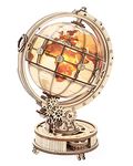 RoWood 3D Puzzles for Adults Illuminated Globe with LED Light Globe Model Kit Gifts for Adults&Teens