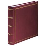 Hama Jumbo Photo Album London 30 x 30 cm (Photo Book with 80 White Pages, Album for 320 Photos to Design and Stick In) Bordeaux