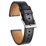 torbollo Leather Watch Band for Men Women, Soft Top Grain Quick Release Watch Strap 18 20 22mm Replacement Vintage Watch Wrap