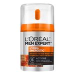 L'Oréal Paris Men Expert Hydra Energetic Face Cream with Vitamin C + Protein, 24HR Non-greasy Face Moisturizer for Men, For Dry and Dull Skin, Reduces look of fine lines & dark circles, 50ml