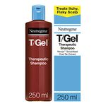 Neutrogena T/Gel Therapeutic Shampoo For Flaky, Itchy Scalp (1x 250ml), Anti-Dandruff Shampoo for the treatment of Scalp Psoriasis, Seborrheic Dermatitis and Dandruff, Medicated Shampoo for Itchy and Flaky Scalp