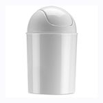 Umbra 086701-660 Mini 1-1/2-Gallon Swing-Top Waste Can (White)