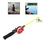 Mini Ice Fishing Rod Shrimp Crab Pole with Clip Reel Kids Pool Crabbing Set 2PCS(Fishing Rod) Boxing and Christmas Day