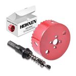 HOHXEN 95mm Hole Saw,M43 HSS Bi-Metal,Hole Opener Drill Bit Cutter Tool for Wood Aluminum Iron Sheet Pipe Plastic