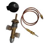 METER STAR Propane lpg Gas fire Pit Control Safety Valve Flame Failure Device Cock Gas Heater Valve with thermocouple and knob