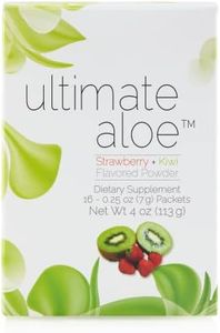 Ultimate Aloe Powder – Strawberry Kiwi Flavor, Supports Digestive Health, Immune System & Normal Healing, Aloe in Convenient Powder Packets, 16 Packets, Gluten-Free, Vegan, Non-GMO