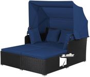 DORTALA Patio Wicker Daybed, Outdoo