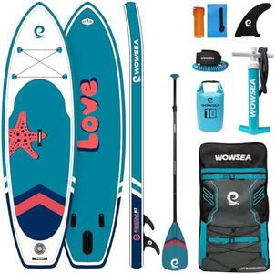 WOWSEA Kidstar K1 Inflatable Stand Up Paddle Board, Durable and Stable Kids SUP Boards Inflatable, Enjoyable Paddle Board, Nice Choice for Aquatic Teaching and Recreation