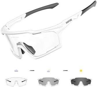 KAPVOE occhiali ciclismo fotocromatici, UV400 Protezione, Telaio TR90, Donne Uomini occhiali trasparenti bici, adatti per mtb corsa bicicletta moto trekking tutti i tipi di attività all'aperto 06