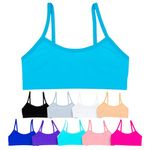 Alyce Intimates Seamless No Show Girls Sports Bra, Pack of 10