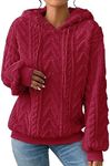 Gifts For Women Under 10 Pounds Womens Solid Teddy Fleece Hoodies Plus Size Plush Spliced Thickened Hoodie Long Sleeves Pullover Sweatshirts Winter Autumn Essentials Sweater Top 50p Items