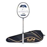 Li-Ning Air Force 79 G2 Carbon Fiber Strung Badminton Racket with Free Full Cover(Navy/Gold,Set of 1)