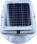 Solar Mega RoofBlaster for Conex Containers with 6.5" ribs (White) | Solar Roof Vent | Solar Roof Fan | Exhaust Fan