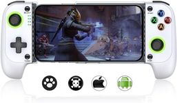 Mocagen Mobile Controller for iPhone/Android Support Phone Case, Led Light, Hall Effect Sticks, Handheld Gaming Phone Controller, Portable Bluetooth Controller for iPhone