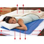 60x100CM Cooling Mat Gel Cool Pad for Pillow Bed Sofa - Natural Cooling Body Mattress Topper - Cool Jelly Pad Cushion Mat for Humans Summer Hot Weather, Improving Sleep, Absorbs and Dissipates Heat