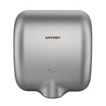 anydry 2800 Commercial Hand Dryer,Heavy Duty Stainless Steel Hand Dryers,Electric Hand Dryer For Toilet.(Brushed)