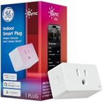 GE Cync Smart Indoor Plug, Smart Outlet Control, WiFi Outlet Plug, Matter Compatible, Works with Alexa and Google Home
