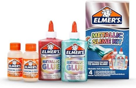 Elmer’S Slime Kit | Slime Supplies Include Elmer’S Metallic Glue, Elmer’S Magical Liquid Slime Activator, 4 Piece Kit