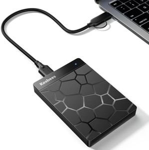 Kosbees 500 GB External Hard Drives,Portable Hard Drive for Windows,Ultra Slim External HDD Store Compatible with PC, MAC,Laptop,PS4, Xbox one, Xbox 360;Plug and Play Ready