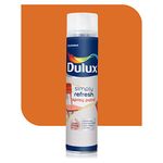 Dulux Simply Refresh Spray Paint | DIY, Quick Drying with Gloss finish for Metal, Wood, and Walls - 400ML (Deep_Orange)