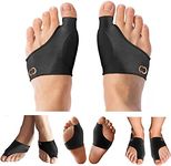 Copper Compression Bunion Corrector Relief Sleeve - Gel Cushion Pads - Orthopedic Brace Big Toe Alignment - Hallux Valgus Relief - Toe Straightener Spacer Fit for Women & Men - 1 Pair