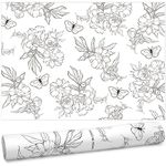 Geosar 10 Sheets Drawer Liners for Dresser Scented Drawer Liners Drawer Paper Liner Non Adhesive Scented Liners for Drawers Fragrant Drawer Liners for Home Shelf Closet (Butterfly,Linen Scent)