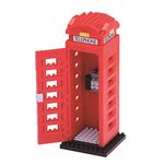 BANDAI Nanoblock London Telephone Box Model | Nanoblocks Building Blocks Puzzles For Adults And Kids | Build Your Own Plastic Model Kits With Mini Bricks Make Great Gifts For Teens And Adults Age 12+