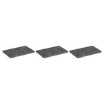 MECCANIXITY Graphite Block Ingot Rectangle Graphite Electrode Plate Board 100x60x5mm for Melting Casting, Electrolysis Electroplating, Pack of 3