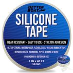 Heavy Duty Silicone Tape Plumbing Self Fusing Plumbing Tape Silicone Water Pipe Rubber Tape Hose Repair Water Seal Fusion Coax Seal Electrical or Silicone Waterproof Tape for Leaks