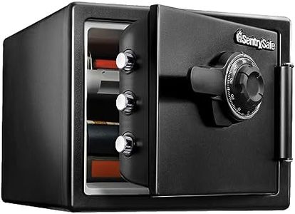 Sentry Safe SFW082CTB, Digital Fireproof and Water Resistant Safe, 22.8L, Preset dial combination, Black, 0.82 cu.ft