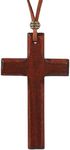 Wood Cross Necklace - Wooden Cross Necklace for Australia Men Women Girls Boys