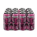 Rockstar Punched Strawberry Energy Drink, 473 mL Cans, 12 Pack
