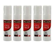 3M Scotch White Glue Stick - Pack of 5