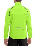 Little Donkey Andy Men's Quick-dry Running Jacket, Convertible UPF 50+ Cycling Jacket Windbreaker with Removable Sleeves, Fluorescent Yellow M