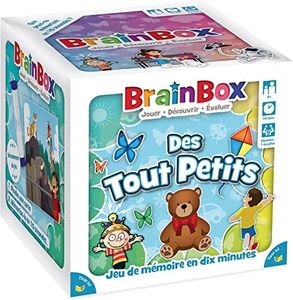 BRAINBOX : Des Tout Petits - Jeu de Mémoire et Observation pour Enfants dès 4 ans - Jeu de Société Educatif pour Apprendre en s'Amusant - 1 Joueur &+ - 10 Min -Version Française