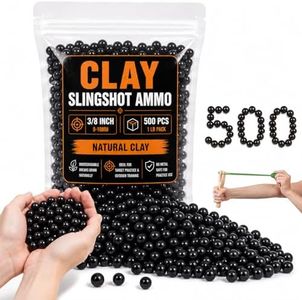 Sukh Clay Slingshot Ammo Balls - Biodegradable Practice Pellets, 3/8 Inch