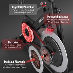 JOROTO X4S Bluetooth Exercise Bike – Indoor Cycling Trainer