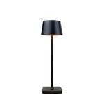 MADCKDEDRT Rechargeable Table Lamp Cordless, Desk Lamp,Battery Operated,Dimmable, Aluminum, IP54 Waterproof, Suitable for Indoor and Outdoor Lighting (Black)