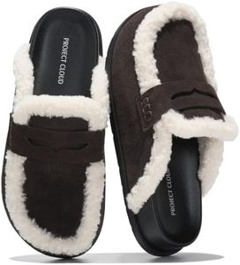 Project Cloud 100% Genuine Leather Slip-On Womens Clogs Mules for Women